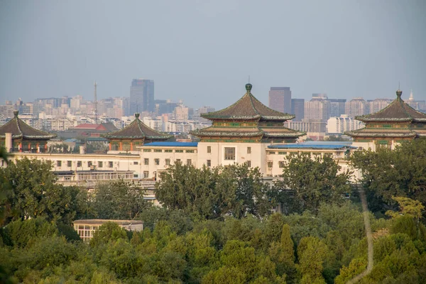 distant view of traditional Chinese architecture at daytime, travel concept