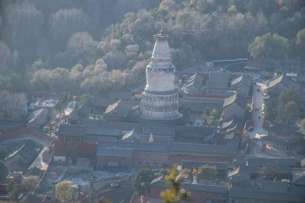 Vista Aérea Arquitetura Tradicional Chinesa Conceito Viagem — Fotografia de Stock