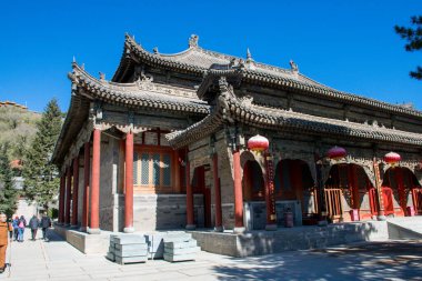 Geleneksel Budist tapınağı, seyahat konsepti 