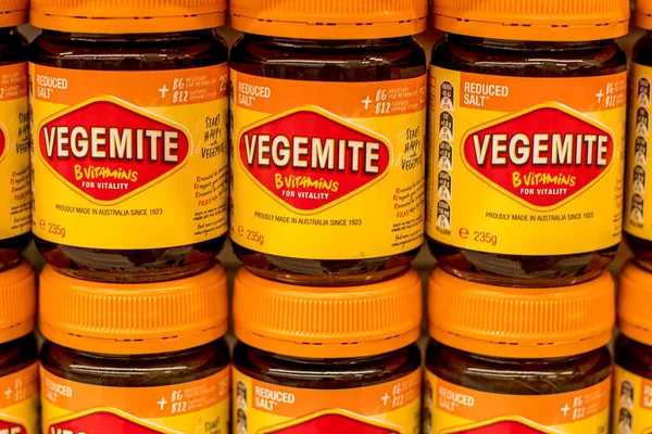 Sydney Avustralya 2020 Vegemite Maya Yayılımı Avustralya Ikonik Markası Seçici — Stok fotoğraf