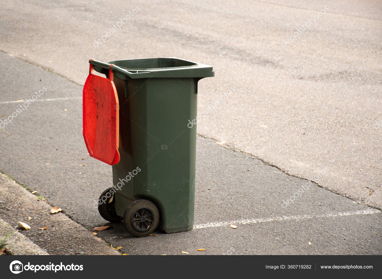 Australian Garbage Wheelie Bin Red Lid General Household Street