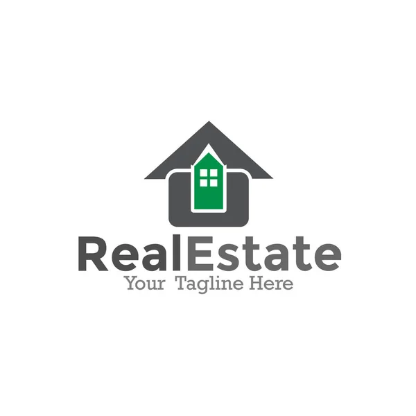 Real Estate Logo Design — Stock Vector