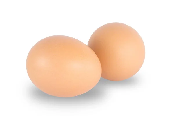 Chicken egg isolated on white background. Clipping path include in this image. — Stock Photo, Image