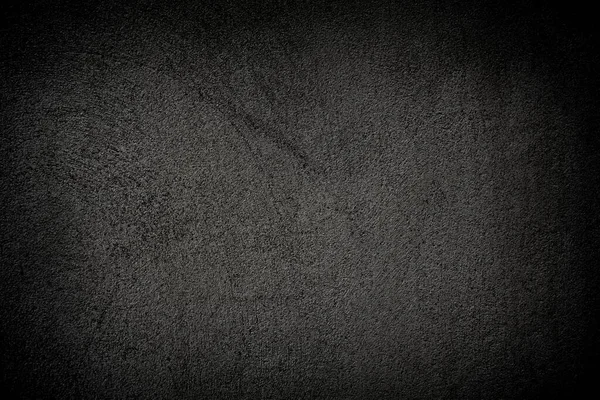 Zwarte ruwe betonnen muur textuur achtergrond. Gepolijst betongrunge oppervlak. — Stockfoto