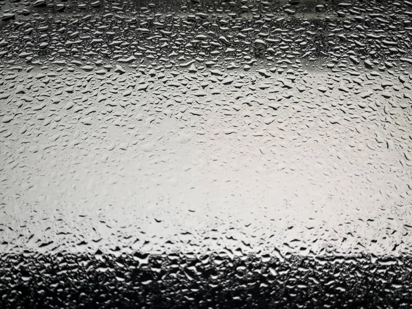 Regen Druppels Het Raam Glas Stad — Stockfoto