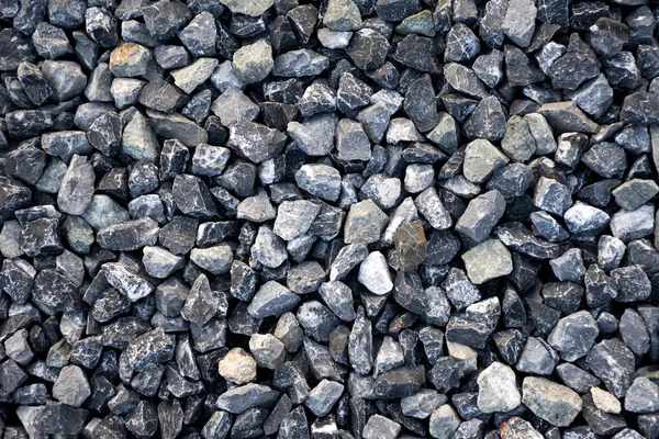 Widok Góry Niebieskiej Konstrukcji Żwir Tekstury Tła Mały Granit Kamień — Zdjęcie stockowe