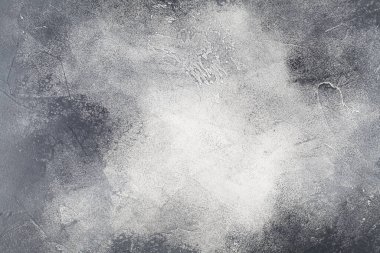 Gri, beyaz ve siyah beton duvar dokusu. Üst görünüm kapat