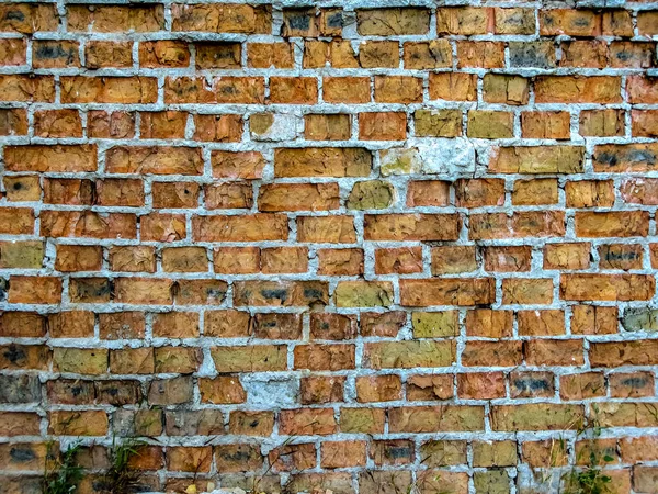 Stara ściana z czerwonymi cegłami — Zdjęcie stockowe