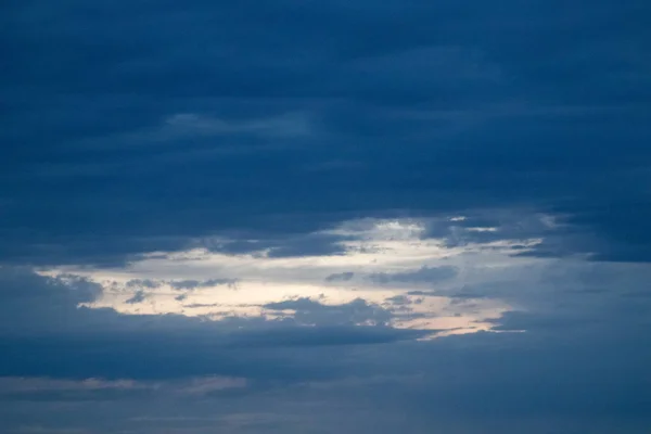 Blue Cloudy Skies Nebraska — 스톡 사진