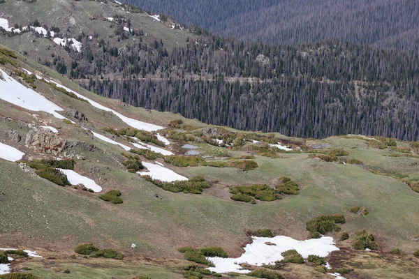Utsikt från vandringslederna Coloradofjällen — Stockfoto