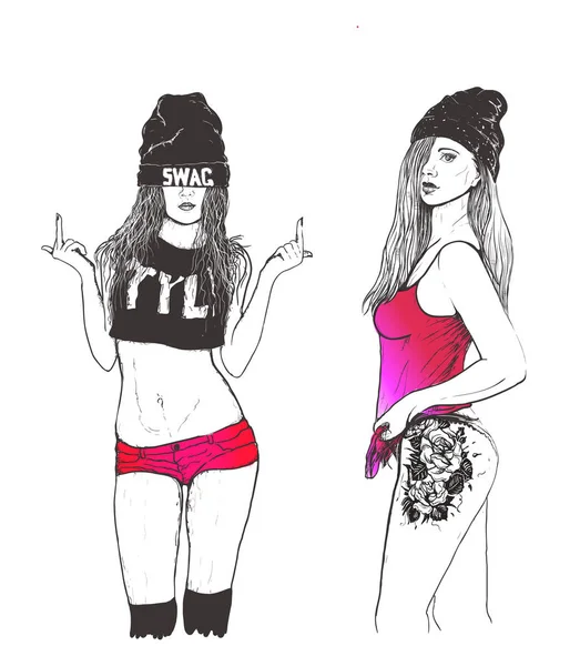 Fille Swag Images Vectorielles Fille Swag Vecteurs Libres De Droits Depositphotos