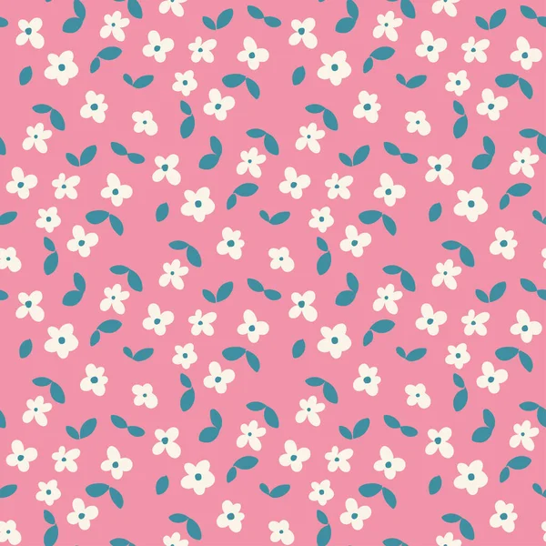 Small flower pattern Vector romantic floral illustration. — Stock Vector
