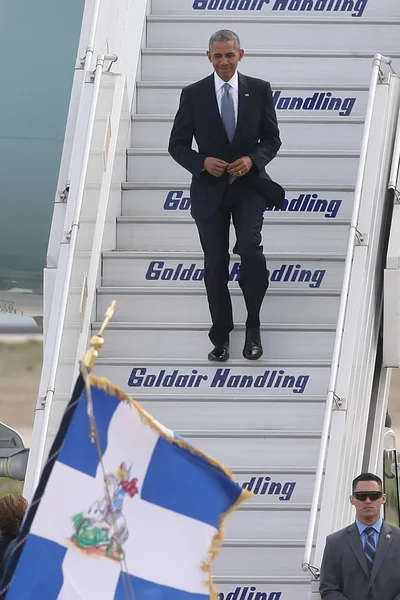 Президент США Барак Обама приходить в Афінах — стокове фото
