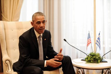 ABD Başkanı Barack Obama ile Yunan Başbakanı Alexi