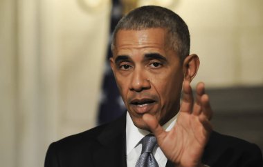 Ortak basın toplantısında zekâ sırasında Başkan Barack Obama konuşuyor