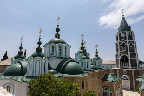 Russian St. Pantaleon Orthodox monastery at Mount Athos — Stock Photo, Image