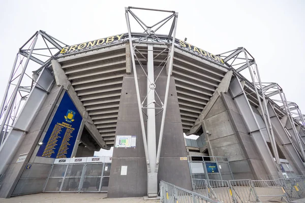 Vista externa da Brondby Arena — Fotografia de Stock