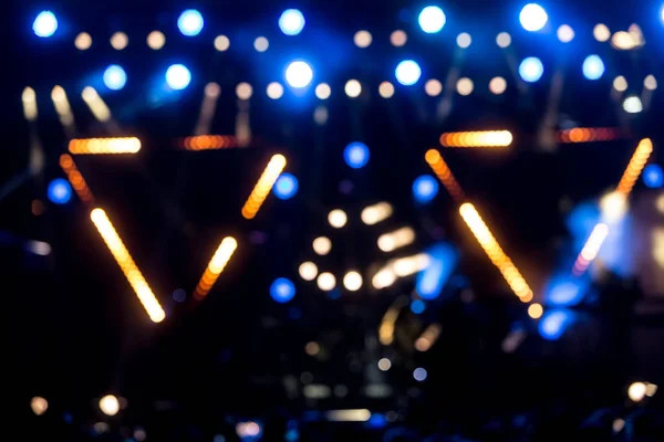 Defocused underhållning konsert belysning på scenen, bokeh — Stockfoto