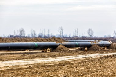 Gaz boru hattı Trans Adriyatik boru hattı - dokunun inşaatı
