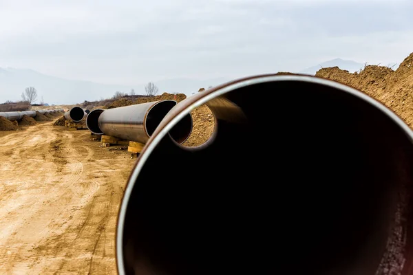 Construcción del gasoducto Trans Adriatic Pipeline - TAP —  Fotos de Stock