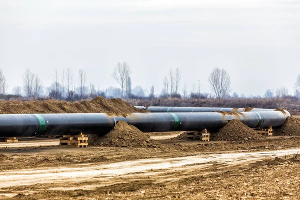 Construção de gasoduto Trans Adriatic Pipeline - TAP — Fotografia de Stock