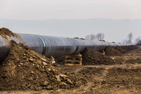 Construcción del gasoducto Trans Adriatic Pipeline - TAP —  Fotos de Stock