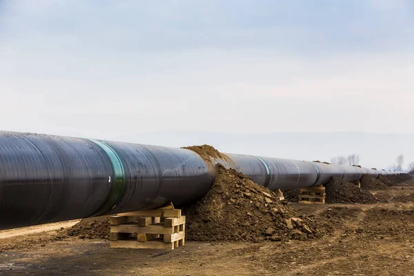 Construcción del gasoducto Trans Adriatic Pipeline - TAP —  Fotos de Stock