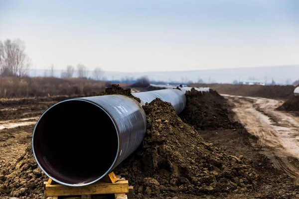 Construção de gasoduto Trans Adriatic Pipeline - TAP — Fotografia de Stock