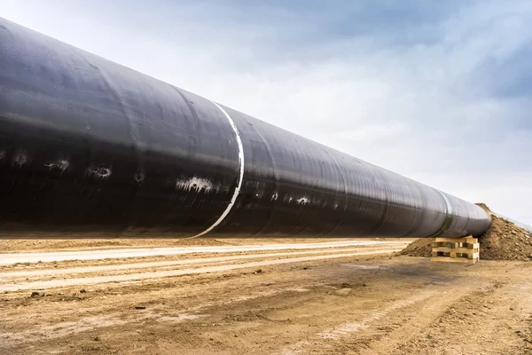 Строительство газопровода Трансадриатический трубопровод - TAP в не — стоковое фото