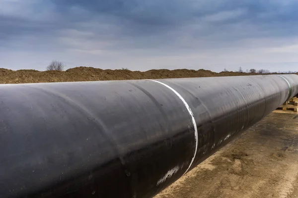 Construção de gasoduto Trans Adriatic Pipeline - TAP in no — Fotografia de Stock