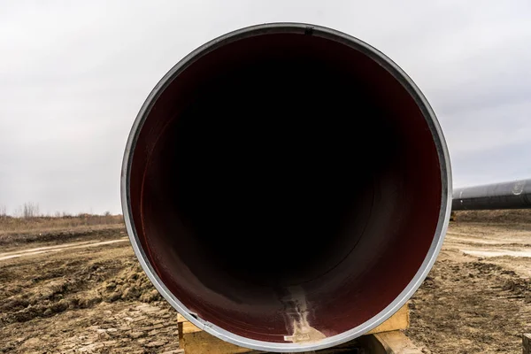 Construção de gasoduto Trans Adriatic Pipeline - TAP in no — Fotografia de Stock