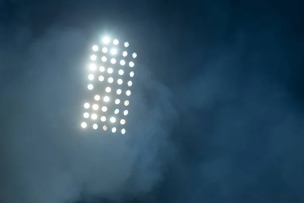 Stadionbeleuchtung und Rauch — Stockfoto
