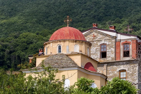 Dettagli dell'edificio a Karyes sul Sacro Monte Athos — Foto Stock