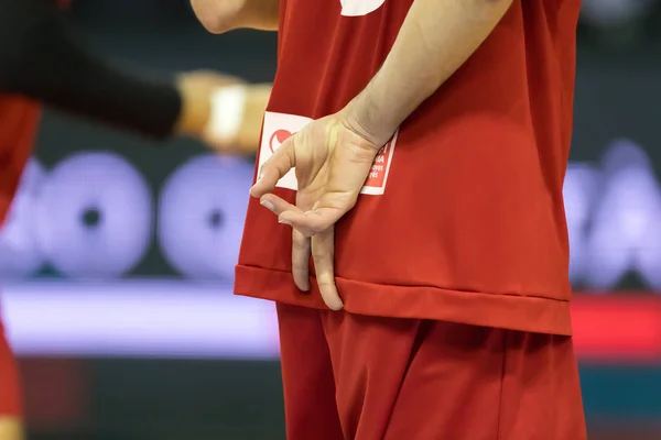 Hellenic Voleibol League jogo Paok vs Olympiacos — Fotografia de Stock