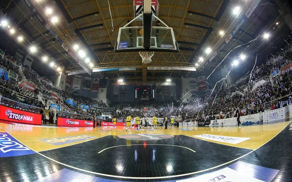 Basket League-kamp mellom Paok og Aris – stockfoto