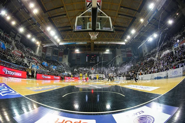 Basket Liga gra Paok przeciwko Aris — Zdjęcie stockowe