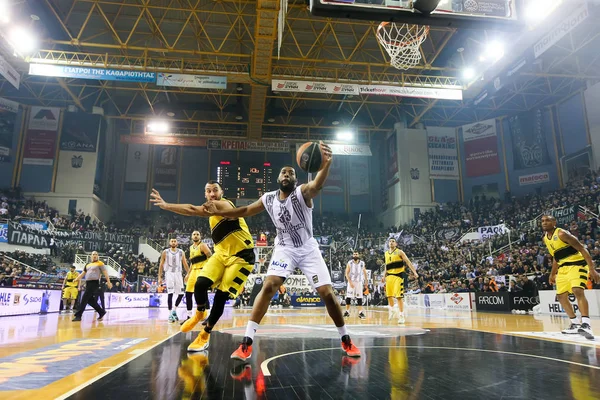 Yunan Basket Ligi oyun Paok rakip Aris — Stok fotoğraf