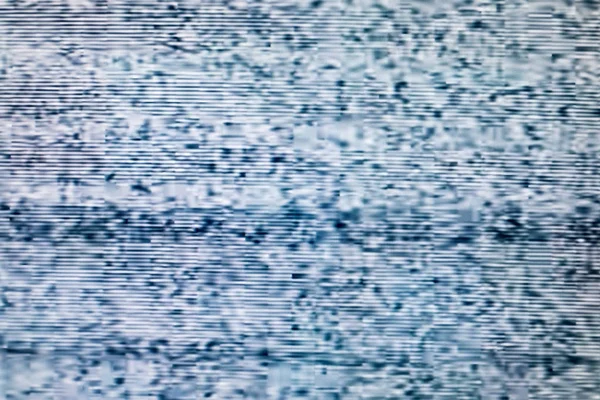 Television screen with static noise caused by bad signal recepti