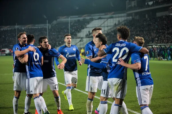 UEFA Europa League wedstrijd tussen Paok vs die Schalke bij Toum speelde — Stockfoto