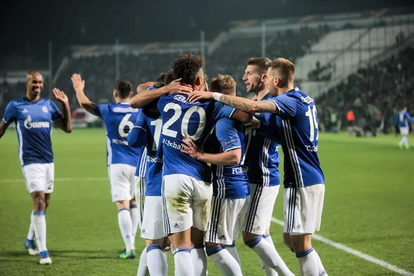 UEFA Europa League wedstrijd tussen Paok vs die Schalke bij Toum speelde — Stockfoto