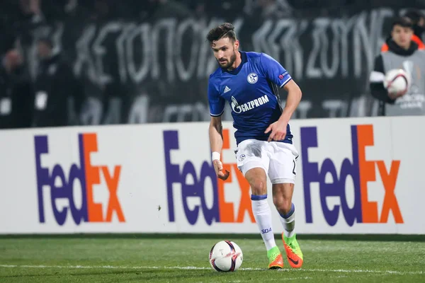 UEFA Europa League jogo entre PAOK vs Schalke jogado no Toumb — Fotografia de Stock