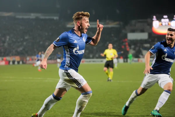 UEFA Europa League jogo entre PAOK vs Schalke jogado no Toumb — Fotografia de Stock