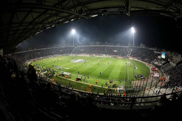 UEFA Europa League jogo entre PAOK vs Schalke jogado no Toumb — Fotografia de Stock