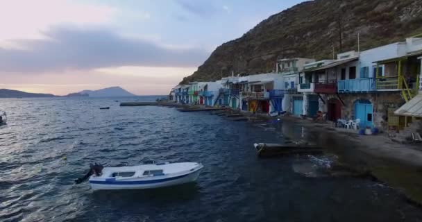 Mandrakia traditional Greek village — Stock Video