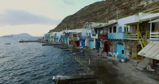 Mandrakia tradicional aldeia grega — Vídeo de Stock