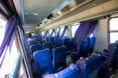 Ölümcül tren raydan havadan görünümü