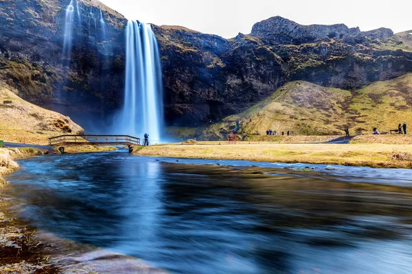 Seljalandsfoss es una de las cascadas más bellas del Ic —  Fotos de Stock