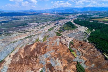 Heyelan linyit madeni Amyntaio, Florina, Yunanistan