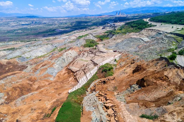Heyelan linyit madeni Amyntaio, Florina, Yunanistan