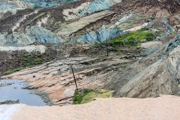 Landslide in lignite mine of Amyntaio, Florina, Greece — Stock Photo, Image